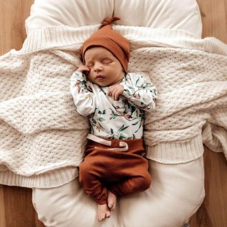 Snuggle Hunny Kids | Long Sleeve Bodysuit, Eucalypt