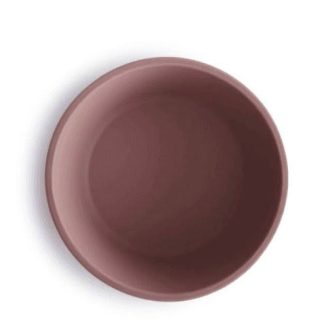 Mushie | Silicone Suction Bowl, Cloudy Mauve