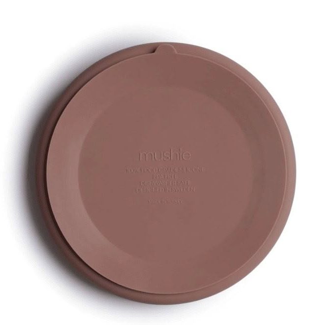 Mushie | Silicone Suction Divided Plate, Cloudy Mauve - Image 3