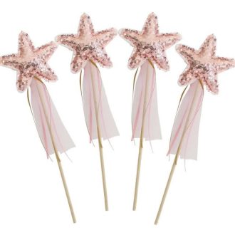 Alimrose | Star Sequin Wand, Rose Gold