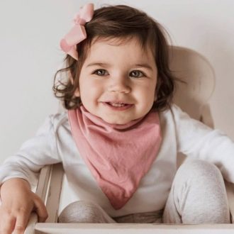 Snuggle Hunny Kids | Dribble Bib, Jewel Pink