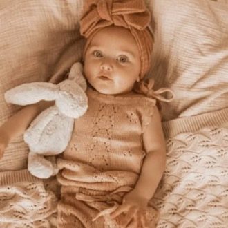 Little B's Nursery | Vintage Knit, Dusty Rose