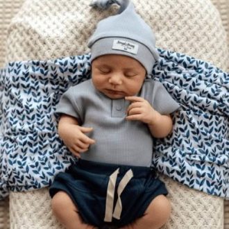 Snuggle Hunny Kids | Short Sleeve Bodysuit, Zen