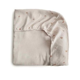 Mushie | Bassinet Sheet, Rainbows