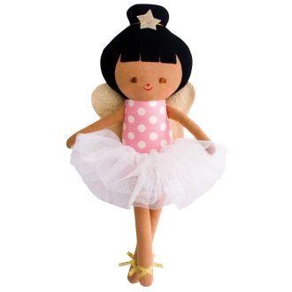 Alimrose | Baby Ballerina Fairy Doll, Pink Spot