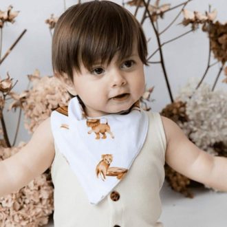 Snuggle Hunny Kids | Dribble Bib, Lion
