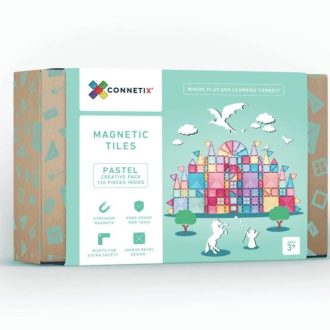 Connetix Magnetic Tiles | 120 Piece Pastel Creative Pack