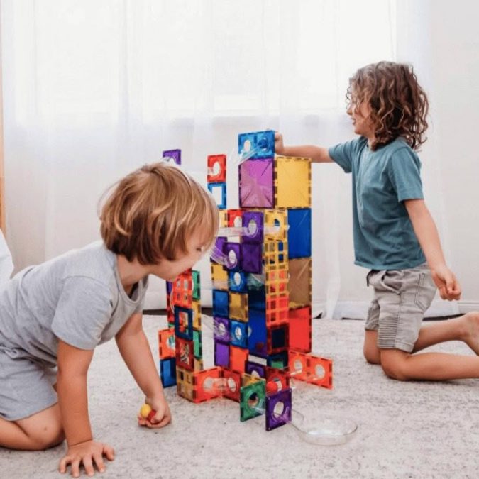 Connetix Magnetic Tiles | 92 Piece Ball Run Pack - Image 6