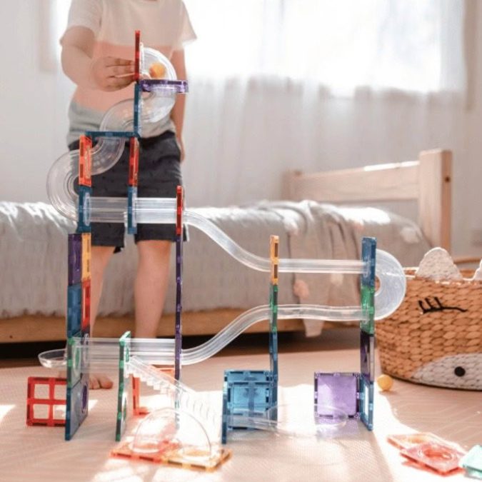 Connetix Magnetic Tiles | 92 Piece Ball Run Pack - Image 8