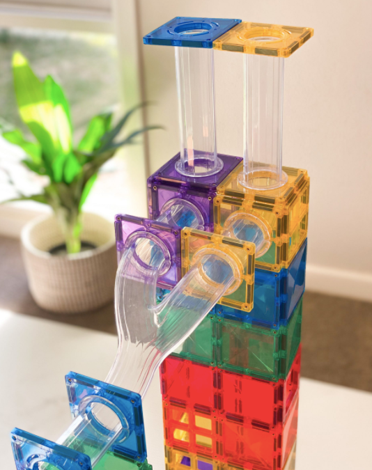 Connetix Magnetic Tiles | 92 Piece Ball Run Pack - Image 4
