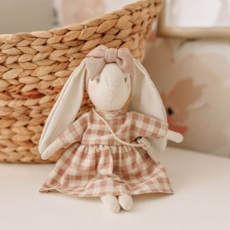 Alimrose | Mini Sofia Bunny Bunny, Rose Check