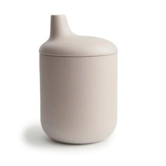 Mushie | Silicone Sippy Cup, Shifting Sand