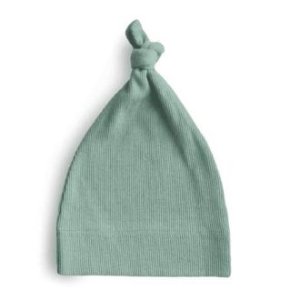 Mushie | Ribbed Baby Beanie - Roman Green (0-3 MONTHS)