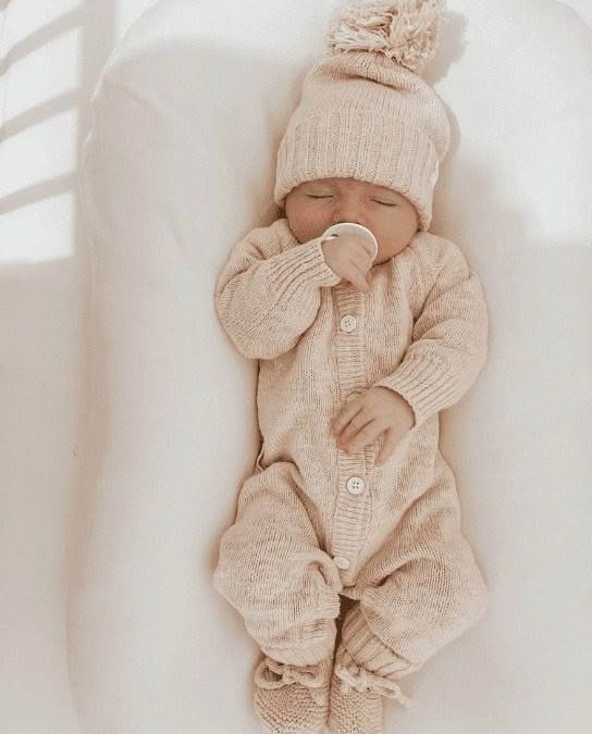 Ziggy Lou | Classic Knit Romper Textured, Shell