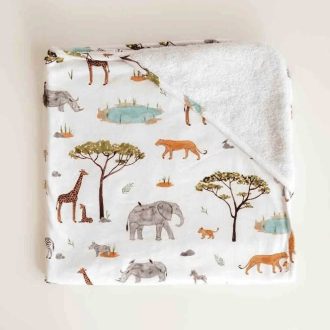 Snuggle Hunny Kids | Organic Hooded Baby Towel, Eucalypt