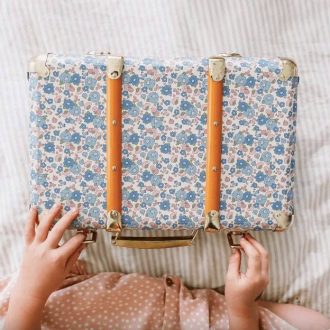Alimrose | Vintage Style Suitcase, Liberty Blue