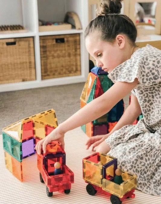Connetix Magnetic Tiles | 24 Piece Rainbow Motion Pack - Image 4