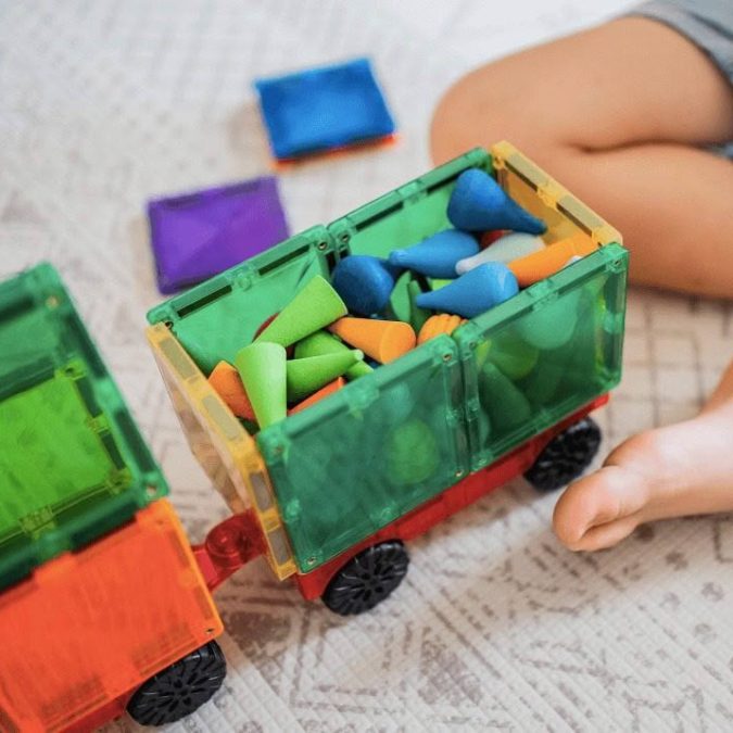 Connetix Magnetic Tiles | 24 Piece Rainbow Motion Pack - Image 5