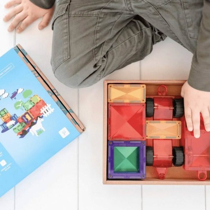 Connetix Magnetic Tiles | 24 Piece Rainbow Motion Pack - Image 3