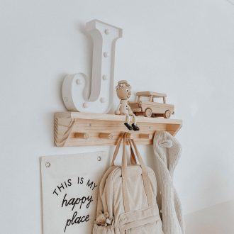 Little Lights Co. | Wooden peg shelf
