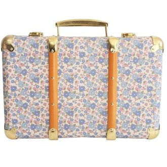 Alimrose | Vintage Style Suitcase, Liberty Blue