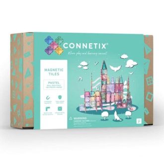 Connetix Magnetic Tiles | 106 Piece Pastel Ball Run Pack