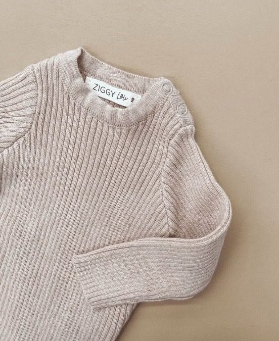 Ziggy Lou | Ribbed Bodysuit, Blush - Image 3