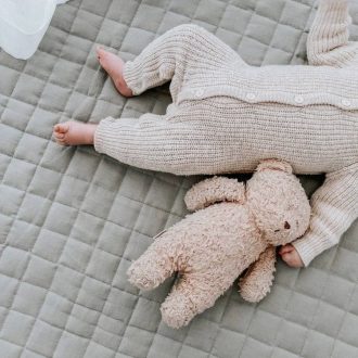 Home Lab | Linen Baby Playmat, Sage