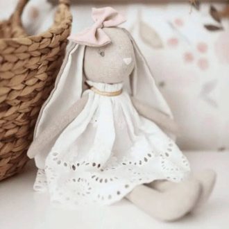 Alimrose | Baby Broderie Bunny Doll