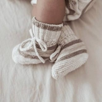 Ziggy Lou | Baby Booties, Cinnamon