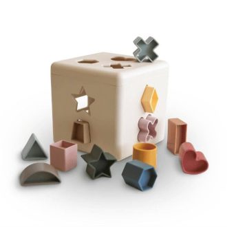 Mushie | Shape Sorting Box