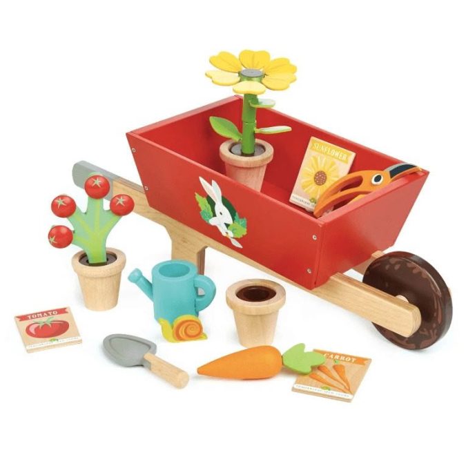 Tender Leaf Toys | Garden Wheelbarrow Set - Image 6