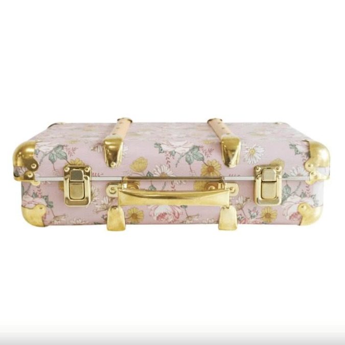 Alimrose | Vintage Style Suitcase, Large Floral - Image 3