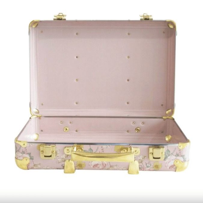 Alimrose | Vintage Style Suitcase, Large Floral - Image 2
