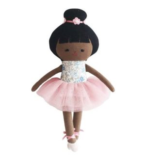 Alimrose | Baby Ballerina Doll, Blue Floral