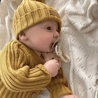 Little B's Nursery | Ribbed Romper, Mustard