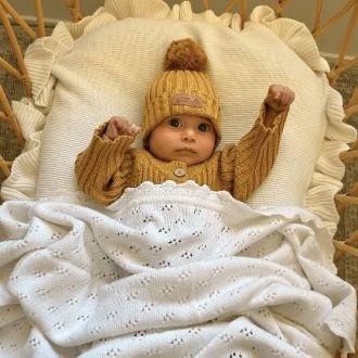 Little B's Nursery | Ribbed Baby Beanie, Mustard
