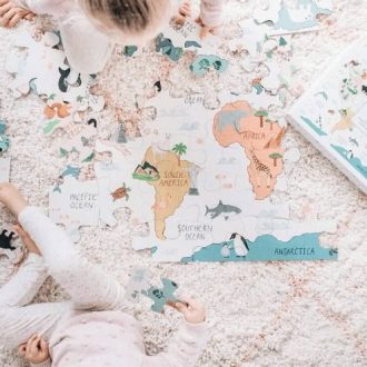 Mindful and Co Kids | World Map Floor Puzzle