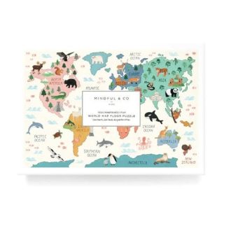 Mindful and Co Kids | World Map Floor Puzzle