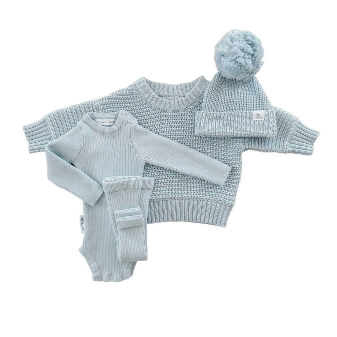 Ziggy Lou | Ribbed Bodysuit, Cloud - Image 5