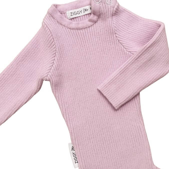 Ziggy Lou | Ribbed Bodysuit, Lilac - Image 6