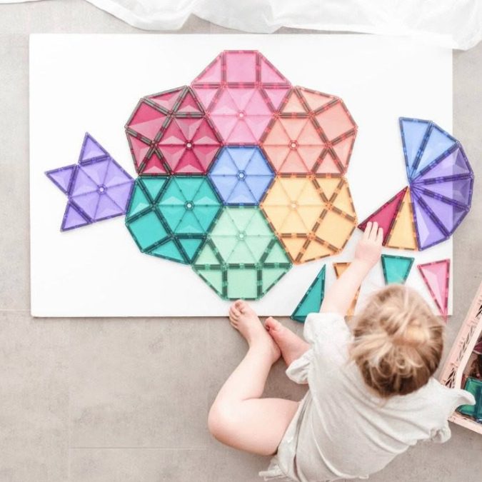 Connetix Magnetic Tiles | 202 Piece Pastel Mega Pack - Image 9