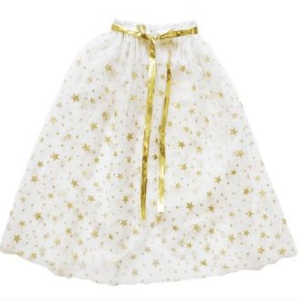 Alimrose | Tulle Star Cape, Ivory