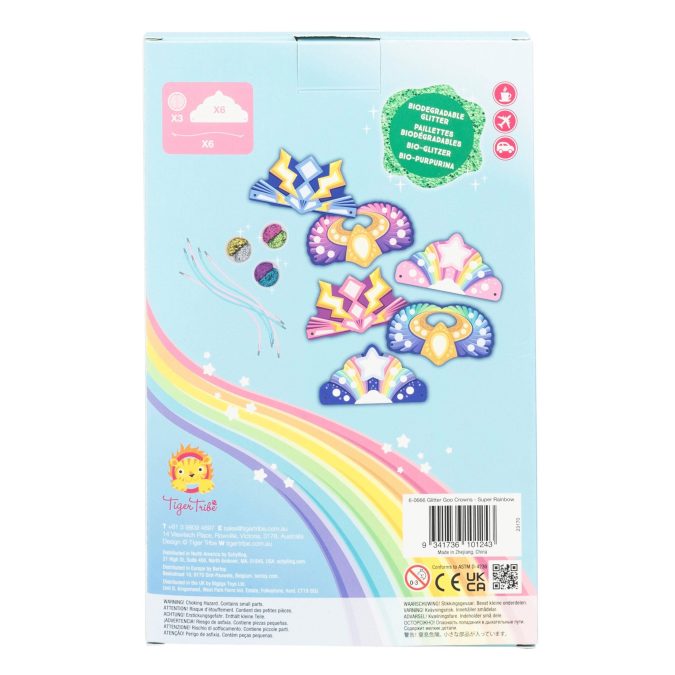 Tiger Tribe | Glitter Goo Crowns, Super Rainbow - Image 2
