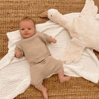 Little B's Nursery | Ribbed T-Shirt Set, Oak