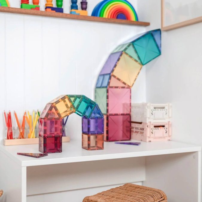 Connetix Magnetic Tiles | 64 Piece Pastel Starter Pack - Image 3