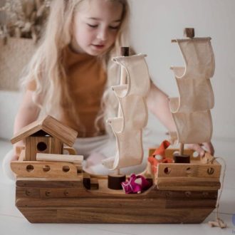Qtoys | Wooden Pirate Ship