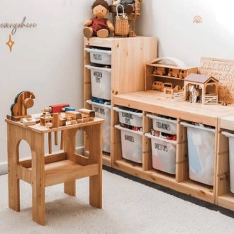Qtoys | Wooden Work Bench and Tools