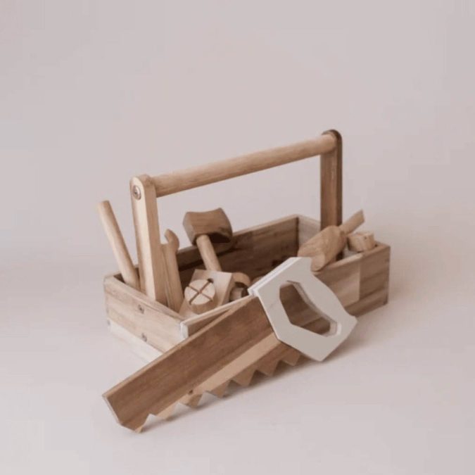 Qtoys | Natural Wooden Tool Set