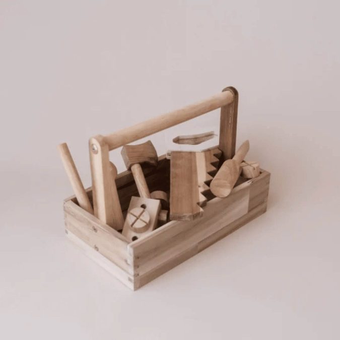 Qtoys | Natural Wooden Tool Set - Image 6